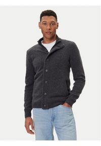 Barbour Kardigan Essential Elbow-Patch MKN0731CH51 Szary Regular Fit. Kolor: szary. Materiał: wełna