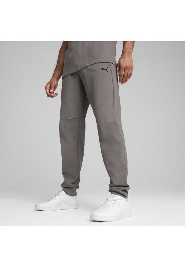 Puma - Męskie spodnie PUMATECH PUMA Cast Iron Gray. Kolor: szary. Materiał: dresówka. Sport: fitness