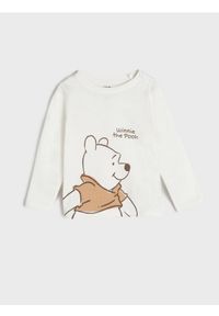 Sinsay - Koszulka Kubuś Puchatek - kremowy. Kolor: kremowy. Wzór: motyw z bajki #1