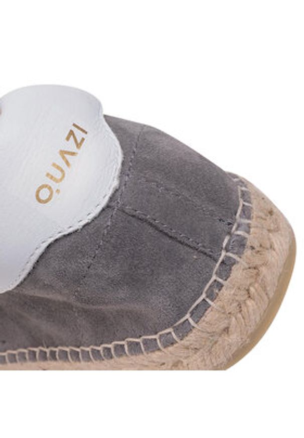 QUAZI Espadryle QZ-63-04-000621 Szary. Kolor: szary. Materiał: zamsz, skóra