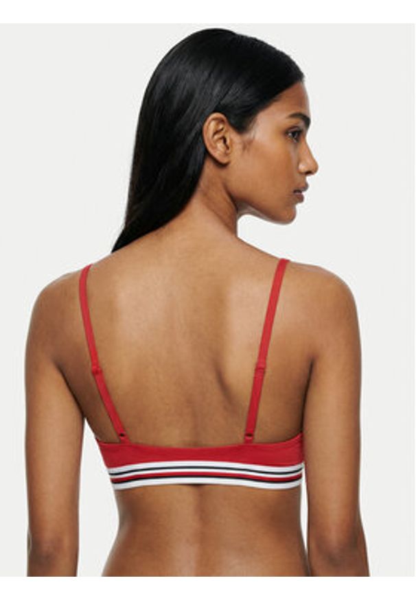 TOMMY HILFIGER - Tommy Hilfiger Góra od bikini Scoop UW0UW06351 Czerwony. Kolor: czerwony. Materiał: syntetyk