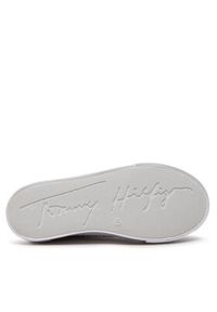 TOMMY HILFIGER - Tommy Hilfiger Trampki Low Cut Lace Up Sneaker T3A9-32287-1355 M Biały. Kolor: biały. Materiał: skóra #5