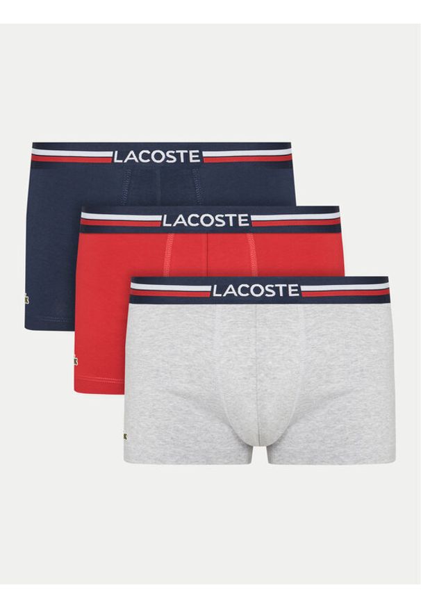 Lacoste Komplet 3 par bokserek 5H2390 Kolorowy. Materiał: bawełna. Wzór: kolorowy