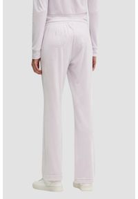 Juicy Couture - JUICY COUTURE Różowe spodnie dresowe damskie z cyrkoniami Tina Outline, Rozmiar XS. Kolor: różowy. Materiał: dresówka #4