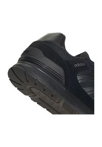 Adidas - Buty adidas Run 80s M GV7304 czarne. Okazja: na co dzień. Zapięcie: pasek. Kolor: czarny. Materiał: zamsz, guma. Szerokość cholewki: normalna. Wzór: paski. Sezon: jesień. Model: Adidas Cloudfoam. Sport: bieganie #3