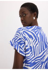 bonprix - Luźniejsza tunika z wiskozy. Kolor: biały. Materiał: wiskoza. Wzór: nadruk #3