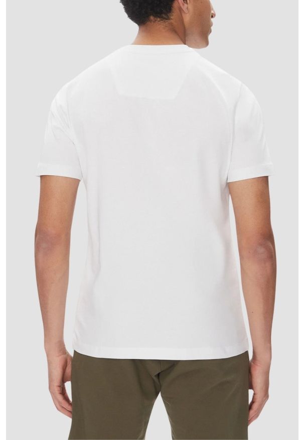 Aeronautica Militare - AERONAUTICA MILITARE Biały bawełniany męski t-shirt, Rozmiar 3XL. Okazja: na co dzień. Kolor: biały. Materiał: bawełna. Styl: casual, klasyczny