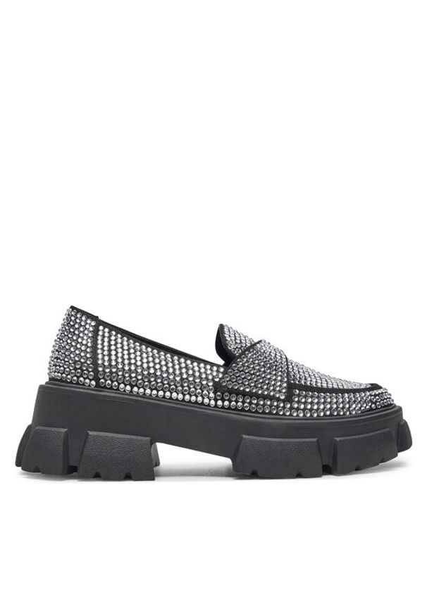 Steve Madden Loafersy Trifecta_R SM11003506 Srebrny. Kolor: srebrny. Materiał: materiał