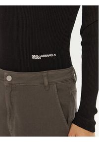 Karl Lagerfeld Jeans Body A1W18024 Czarny Slim Fit. Kolor: czarny. Materiał: syntetyk #4