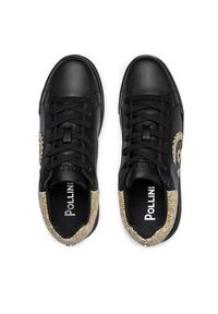 Pollini Sneakersy SA15184G1HXK100A Czarny. Kolor: czarny. Materiał: skóra
