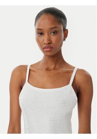 Guess Sukienka dzianinowa W5GK45 Z3MN2 Biały Regular Fit. Kolor: biały. Materiał: syntetyk #2