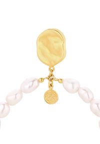 MOKOBELLE - Kolczyki koła z perłami Sofija. Materiał: pozłacane. Kolor: biały. Kamień szlachetny: perła #3
