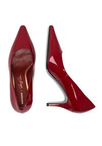 Gino Rossi Szpilki NEL-SLT623-61 Czerwony. Kolor: czerwony. Materiał: skóra, lakier. Obcas: na szpilce #8