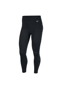 Spodnie treningowe damskie Nike One CU5787. Materiał: materiał, poliester, skóra, tkanina. Technologia: Dri-Fit (Nike). Wzór: gładki, melanż, jednolity. Sport: fitness #5