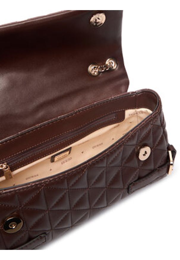 Guess Torebka Paisleigh HWQG98 83210 Brązowy. Kolor: brązowy. Materiał: skórzane