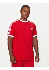 Adidas - adidas T-Shirt Adicolor Classics 3-Stripes T-Shirt IA4852 Czerwony Regular Fit. Kolor: czerwony. Materiał: bawełna