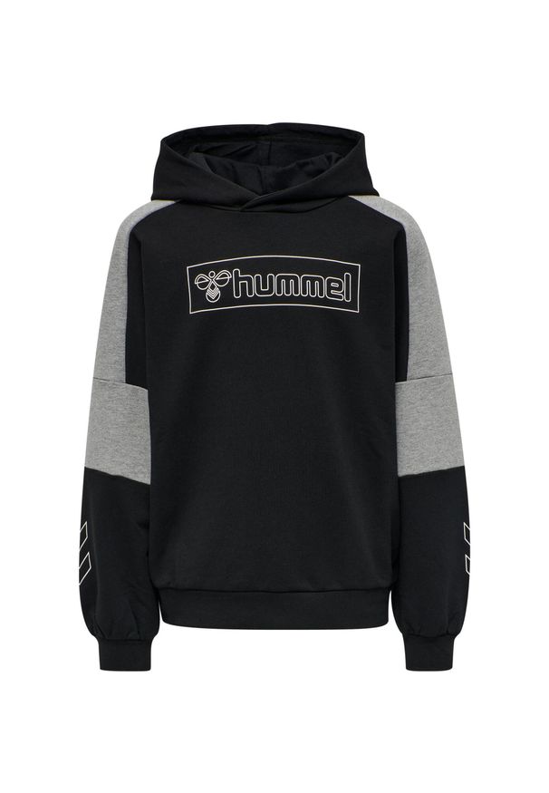 Bluza z kapturem dla dzieci Hummel hmlBOXLINE. Typ kołnierza: kaptur. Kolor: czarny. Sport: joga i pilates