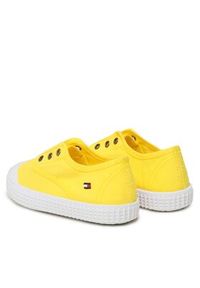 TOMMY HILFIGER - Tommy Hilfiger Trampki Low Cut Easy - On Sneaker T1X9-32824-0890 S Żółty. Kolor: żółty. Materiał: materiał #5