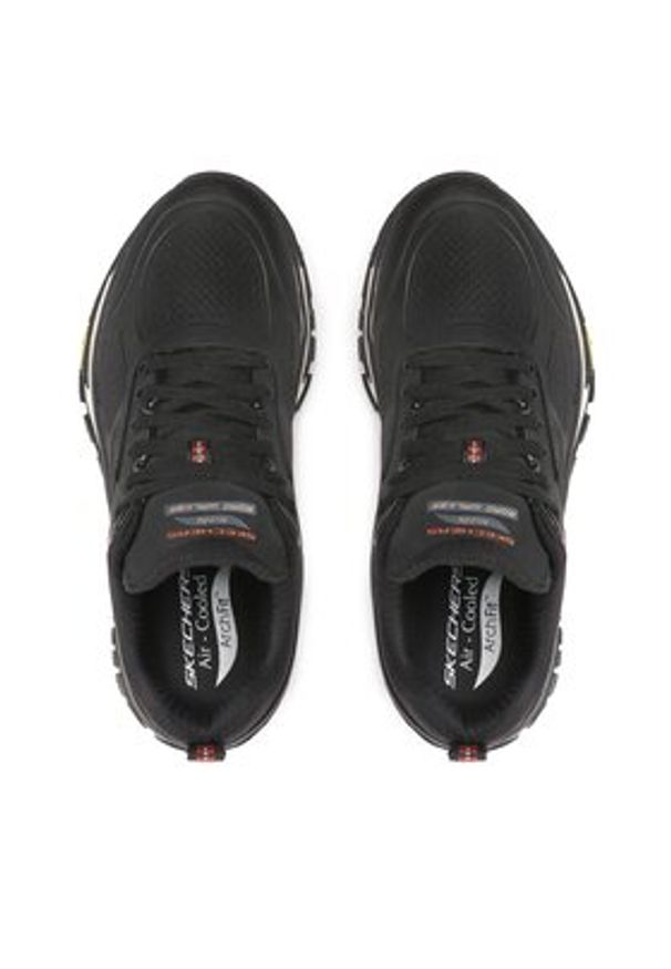 skechers - Skechers Trekkingi Recon 237333/BLK Czarny. Kolor: czarny. Materiał: skóra. Sport: turystyka piesza