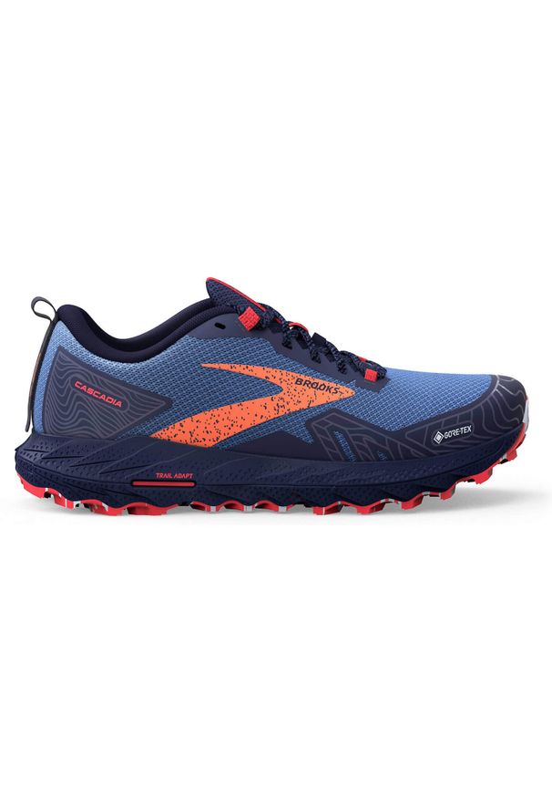 Buty do biegania damskie Brooks Cascadia 17 Gtx. Zapięcie: sznurówki. Kolor: niebieski. Materiał: materiał. Szerokość cholewki: normalna