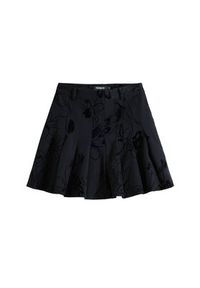 Desigual Spódnica mini Flock 25WWFW10 Czarny Regular Fit. Kolor: czarny. Materiał: syntetyk