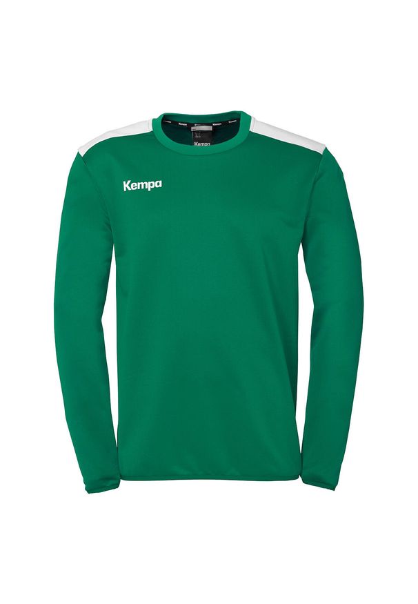 KEMPA - Bluza dziecięca Kempa Emotion 27. Kolor: zielony, biały, wielokolorowy. Długość rękawa: długi rękaw. Wzór: napisy