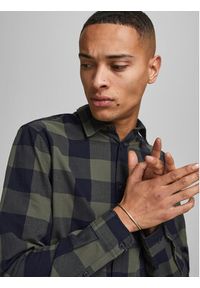 Jack & Jones Koszula 12181602 Zielony Slim Fit. Kolor: zielony. Materiał: bawełna #2