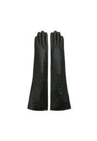 Wittchen - Damskie rękawiczki ze skóry długie. Kolor: czarny. Materiał: skóra. Styl: elegancki, wizytowy #4