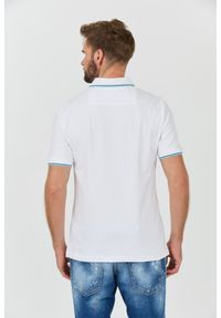 Guess - GUESS Białe polo męskie Lyle, Rozmiar XL. Typ kołnierza: polo. Kolor: biały