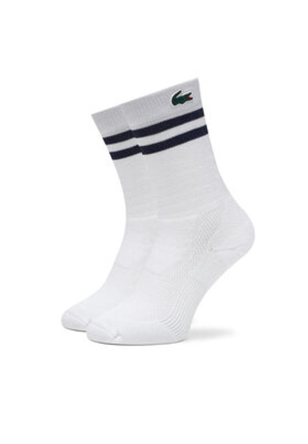 Lacoste Skarpety długie RA1095 Biały. Kolor: biały. Materiał: bawełna
