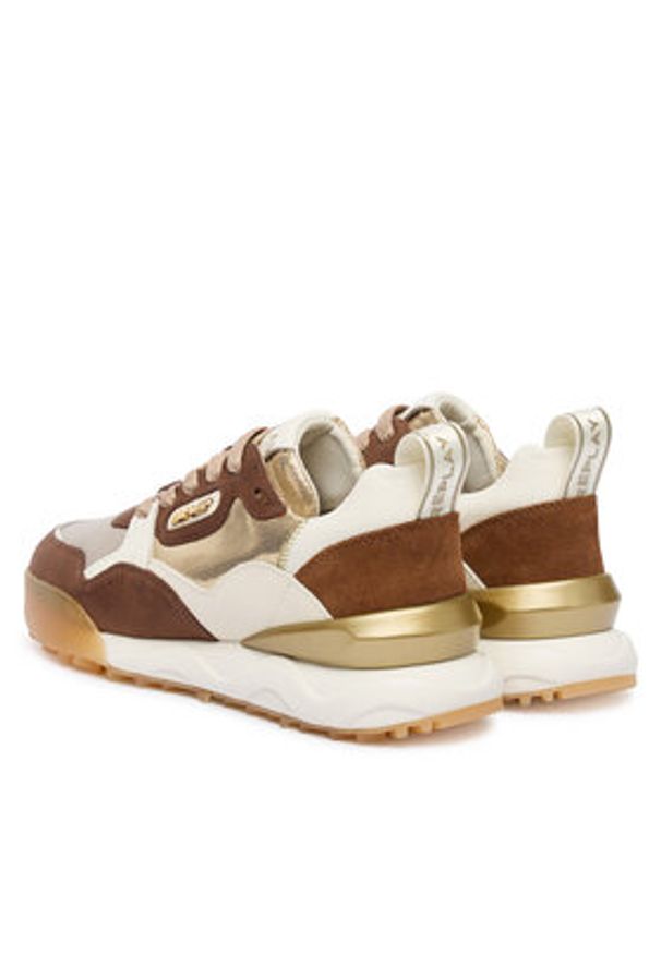 Replay - REPLAY Sneakersy Field W GWS9H .000.C0014L Złoty. Kolor: złoty. Materiał: skóra