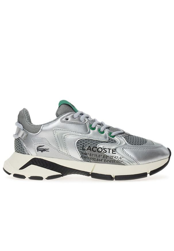 Buty Lacoste Athleisure L003 NEO 3 SFA 747SFA0008-GS2 - szare. Zapięcie: sznurówki. Kolor: szary. Materiał: guma, syntetyk, materiał, skóra, tkanina. Szerokość cholewki: normalna