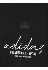 Adidas - adidas Bluza Brand Love IW3542 Czarny Loose Fit. Kolor: czarny. Materiał: bawełna #4