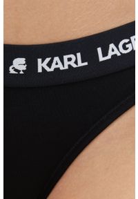 Karl Lagerfeld Stringi 211W2110 kolor czarny. Kolor: czarny #3