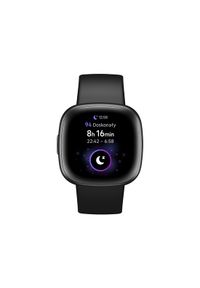 Zegarek sportowy Fitbit by Google Versa 4 czarno-grafitowy zestaw prezentowy. Rodzaj zegarka: smartwatch. Kolor: wielokolorowy, czarny, szary. Styl: sportowy