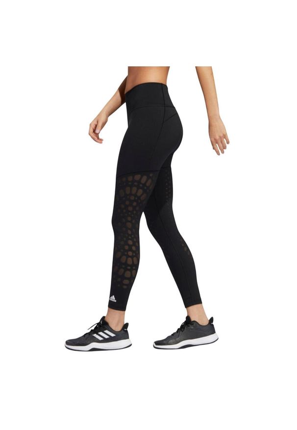 Legginsy treningowe damskie Adidas Belive This Power. Kolor: czarny. Materiał: nylon, elastan