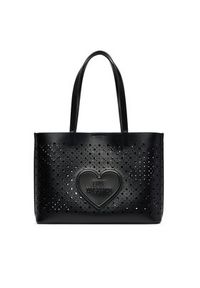 Love Moschino - LOVE MOSCHINO Torebka JC4289PP0OKK0000 Czarny. Kolor: czarny. Materiał: skórzane #7