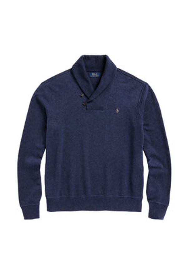 Polo Ralph Lauren Sweter 710877989001 Granatowy Regular Fit. Typ kołnierza: polo. Kolor: niebieski. Materiał: bawełna