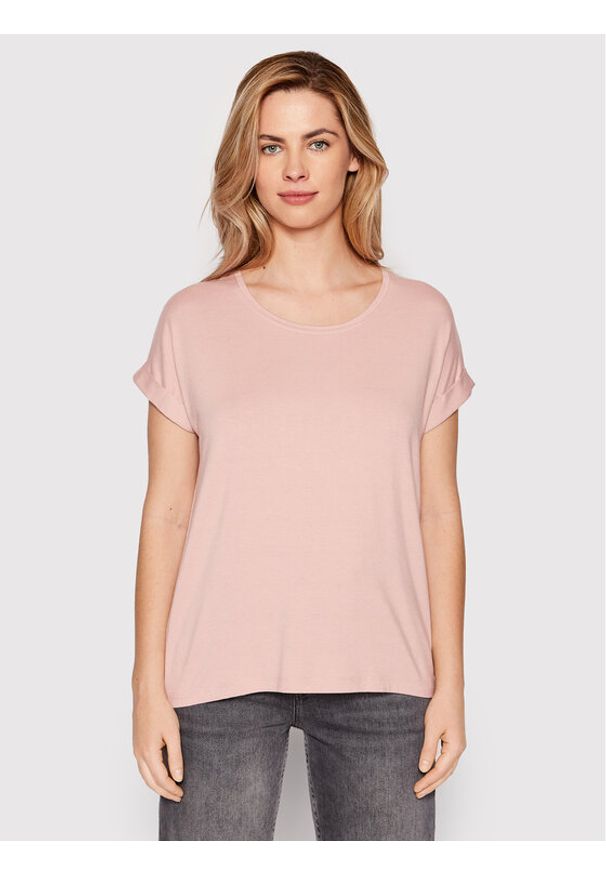 only - ONLY T-Shirt Moster 15106662 Różowy Loose Fit. Kolor: różowy. Materiał: wiskoza