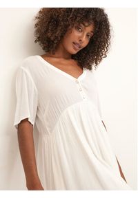 Kaffe Sukienka letnia Tara 10507499 Biały A-Line Fit. Kolor: biały. Materiał: wiskoza. Sezon: lato #3