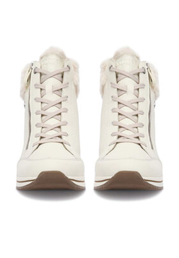 Remonte Trzewiki CEO-D0T77-80 Écru. Materiał: skóra