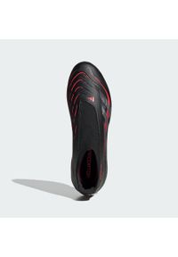 Adidas - Buty Predator League Laceless TF. Kolor: czerwony, wielokolorowy, czarny, szary. Materiał: materiał