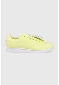 adidas Originals tenisówki Stan Smith GX8553 kolor żółty. Nosek buta: okrągły. Zapięcie: sznurówki. Kolor: żółty. Materiał: guma, materiał