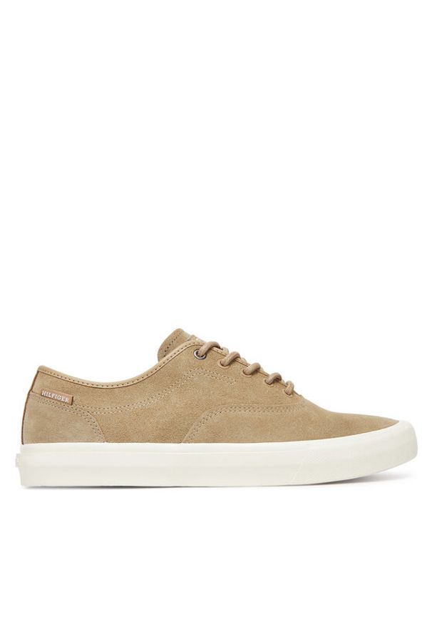 TOMMY HILFIGER - Tommy Hilfiger Tenisówki Hi Vulc Low Oxford Suede FM0FM05401 Beżowy. Kolor: beżowy. Materiał: skóra, zamsz