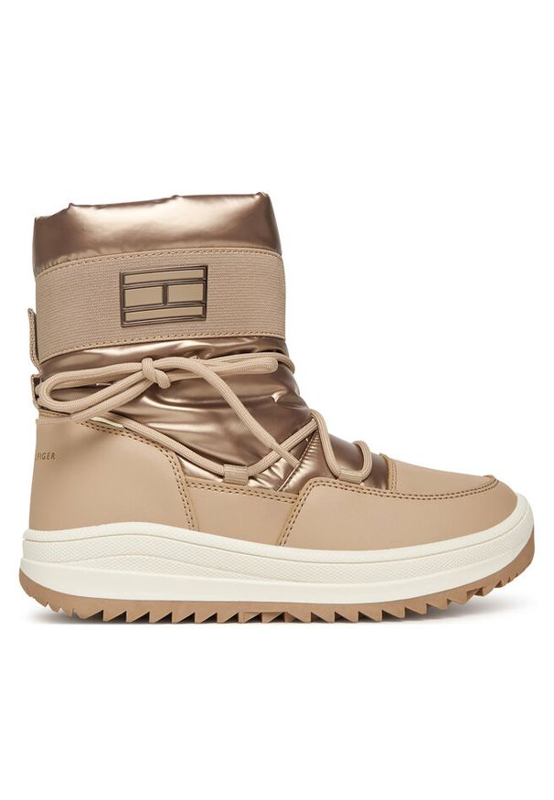 TOMMY HILFIGER - Śniegowce Tommy Hilfiger. Kolor: beżowy