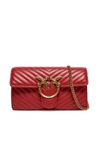 Pinko - PINKO Torebka Love One Wallet C PE 25 PLTT 100062 A0GK Czerwony. Kolor: czerwony. Materiał: skórzane