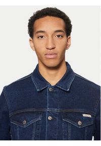 Calvin Klein Jeans Kurtka jeansowa J30J326553 Granatowy Straight Fit. Kolor: niebieski. Materiał: bawełna