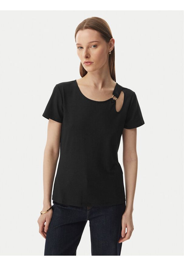 Liu Jo Sport T-Shirt TA6098 JS005 Czarny Regular Fit. Kolor: czarny. Styl: sportowy