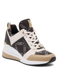 MICHAEL Michael Kors Sneakersy Georgie Trainer 43F3GEFS1Y Brązowy. Kolor: brązowy. Materiał: materiał #3