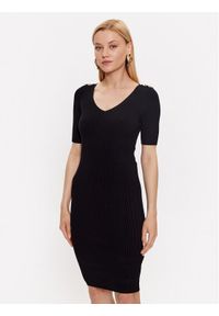 Marciano Guess Sukienka codzienna 3YGK01 5613Z Czarny Bodycon Fit. Okazja: na co dzień. Kolor: czarny. Materiał: wiskoza. Typ sukienki: proste, bodycon. Styl: casual #1